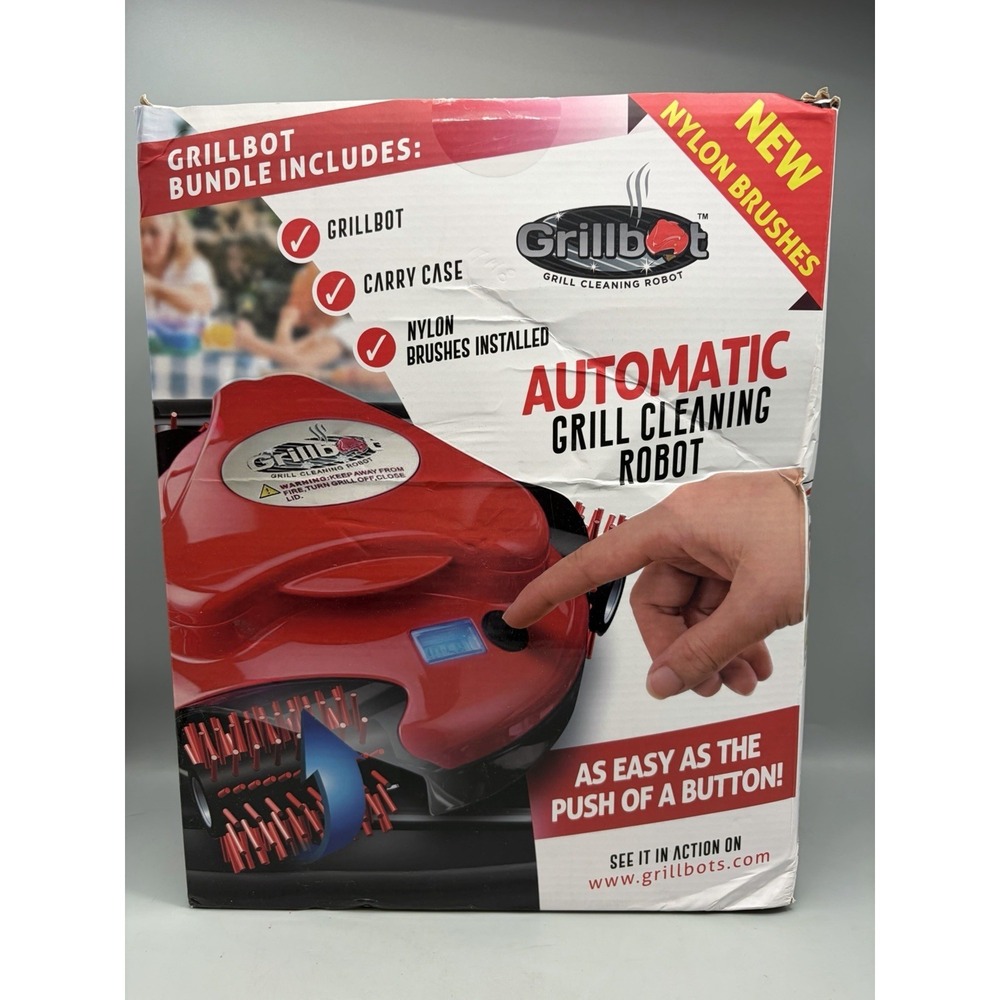 Grillbot Automatic Grill Cleaning Robot - Red